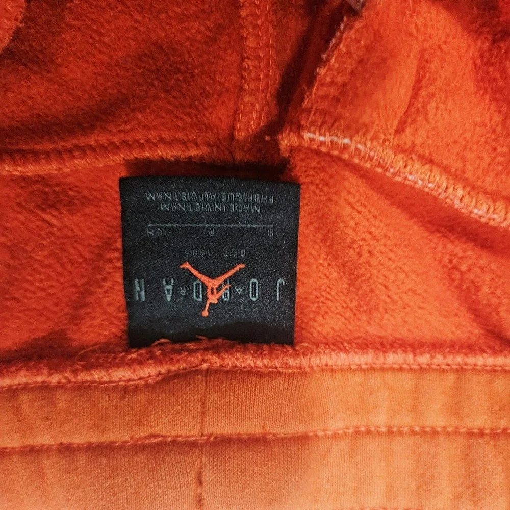 Nike Air Jordan Jumpman Fleece Joggers Pants Mens Size M Orange DC9608-781